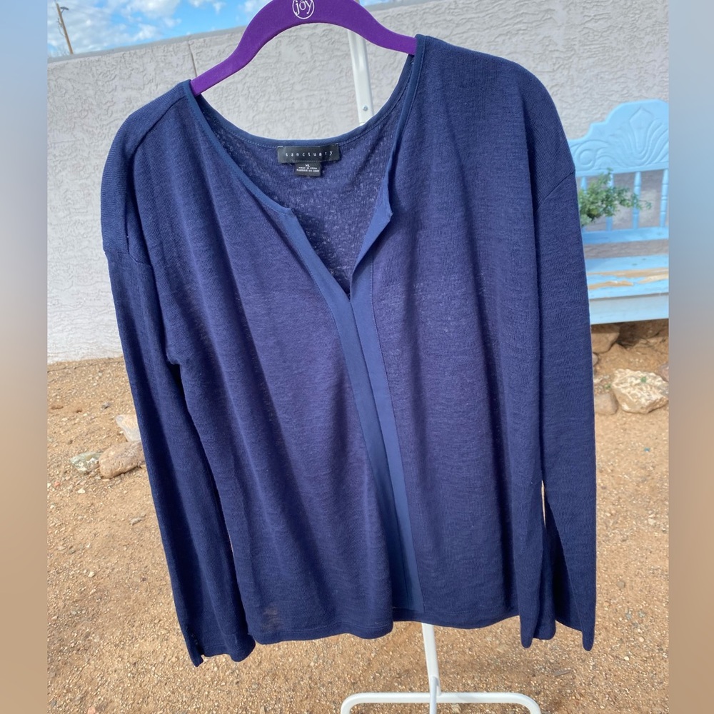sanctuary women’s blue sweater size XL